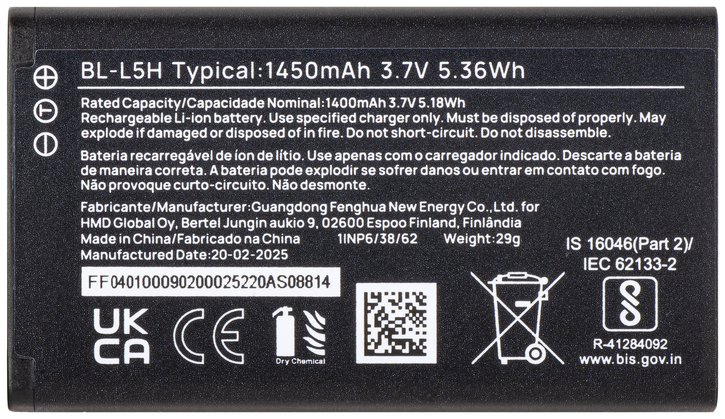 Akumulator HMD 110 4G, BL-L5H, Service Pack H401000902SH0