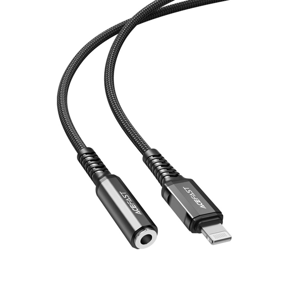 Adapter Audio Lightning - 3.5mm Acefast C1-05, Czarny