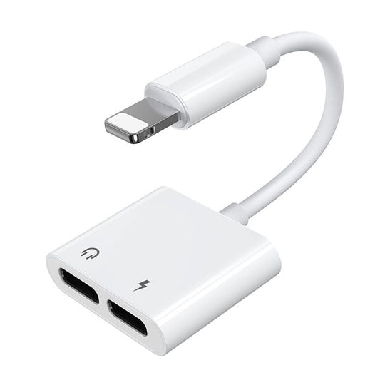 Adapter Audio Lightning na Lightning Joyroom S-Y104 Ben, z portem ładowania Lightning, Biały