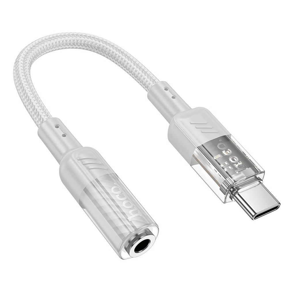 Adapter Audio USB-C - 3.5mm HOCO LS37, Szary