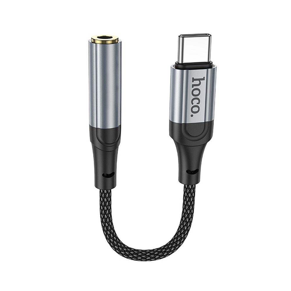 Adapter Audio USB-C - 3.5mm HOCO LS36, Szary