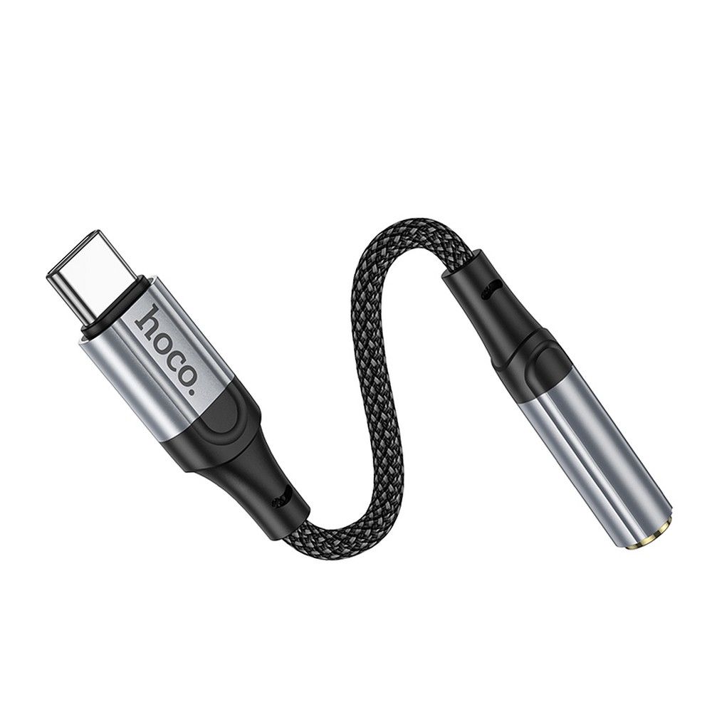 Adapter Audio USB-C - 3.5mm HOCO LS36, Szary