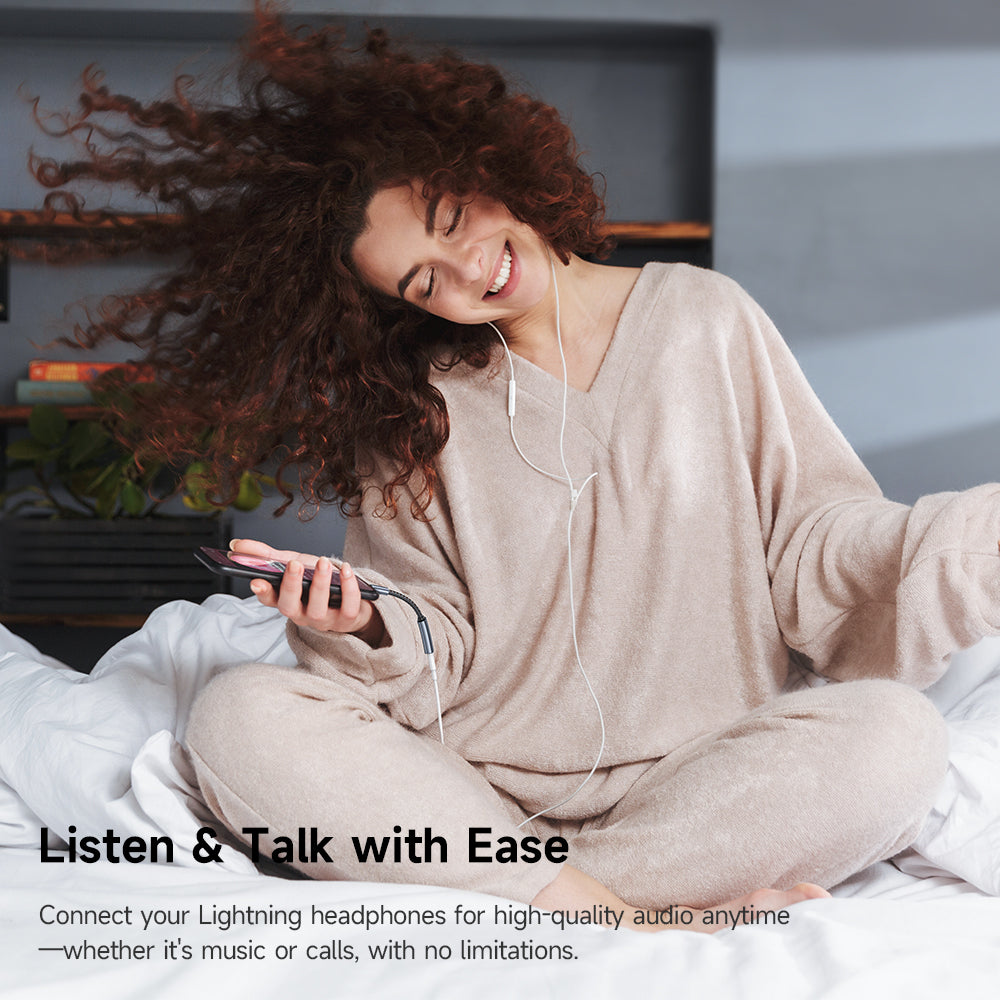 Adapter Audio USB-C - Lightning McDodo CA-4870, Szary