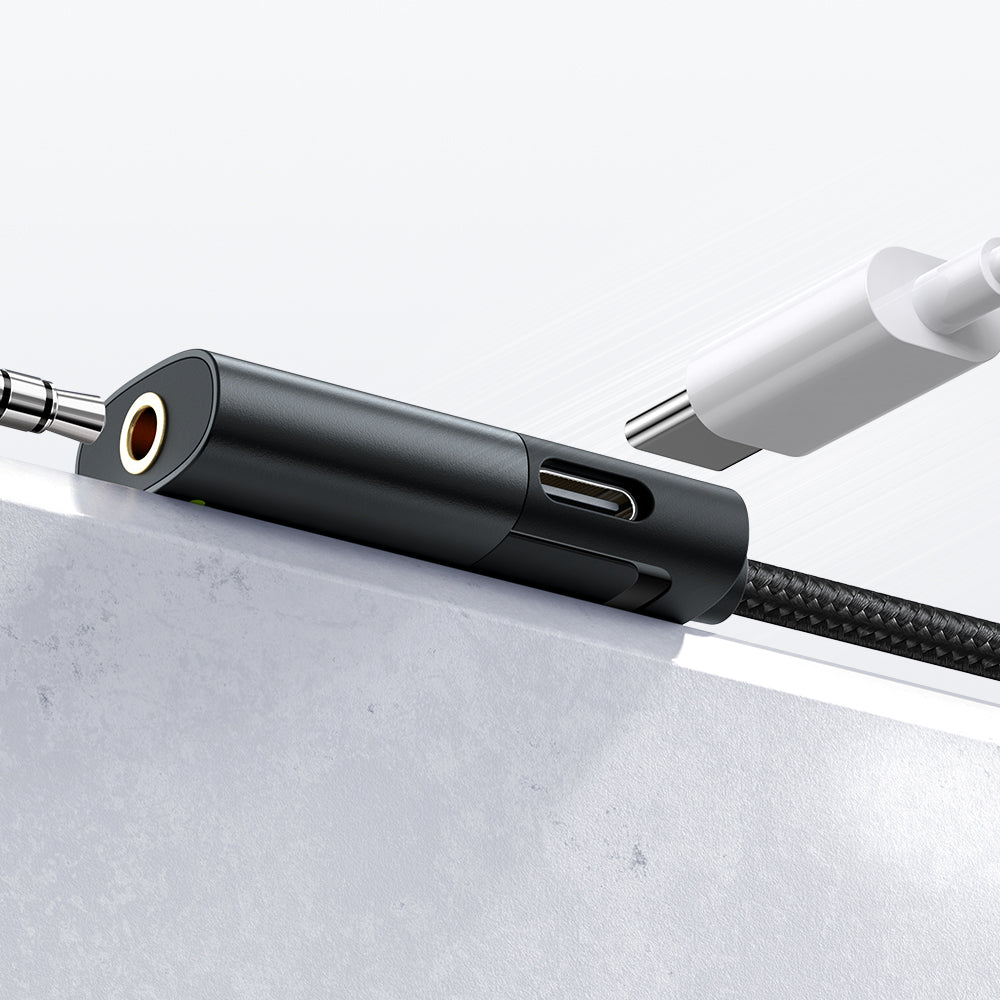 Adapter Audio USB-C - USB-C / 3,5 mm McDodo CA-1880, Czarny
