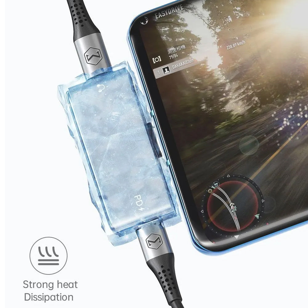 Adapter Audio USB-C - USB-C / USB-C McDodo CA-7670, Czarny