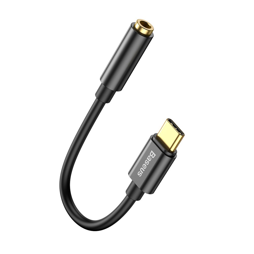 Adapter Audio USB-C - 3.5mm Baseus L54, Czarny CATL54-01