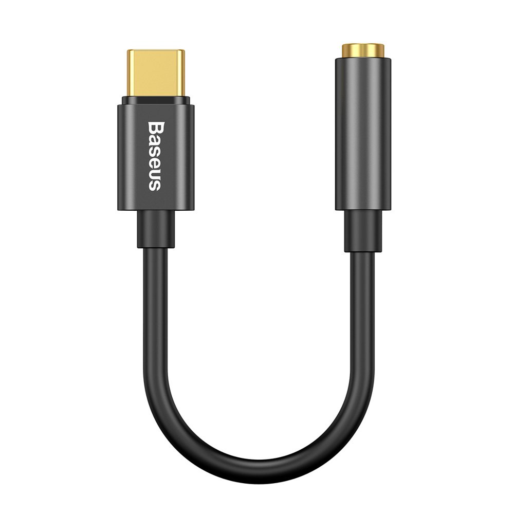 Adapter Audio USB-C - 3.5mm Baseus L54, Czarny CATL54-01