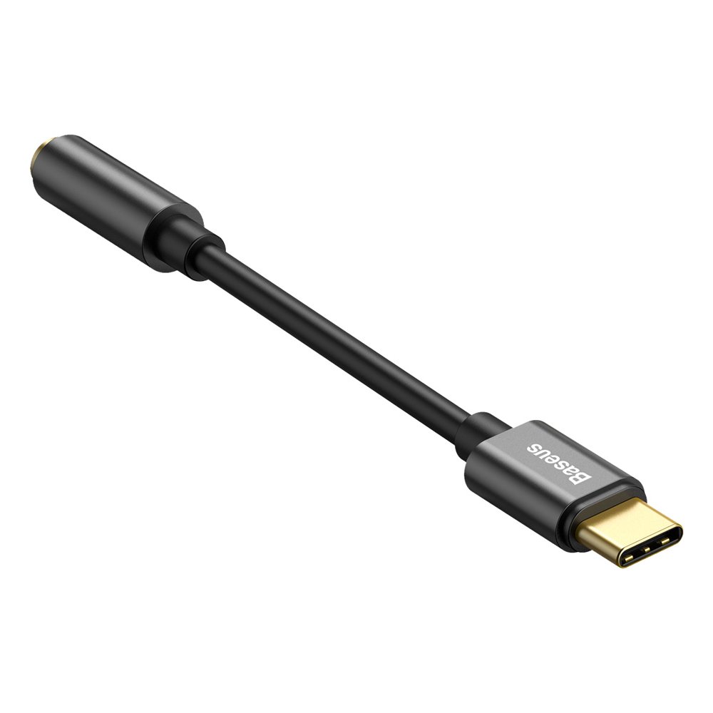 Adapter Audio USB-C - 3.5mm Baseus L54, Czarny CATL54-01