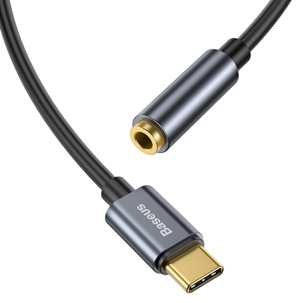 Adapter Audio USB-C - 3.5mm Baseus L54, Szary CATL54-0G
