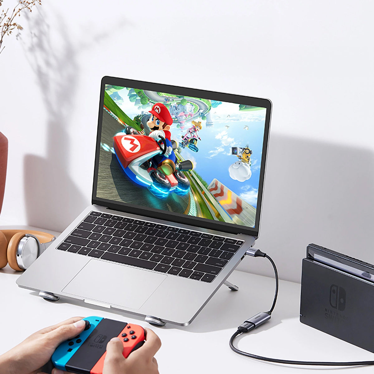 Adapter audio i wideo USB-A / USB-C - HDMI UGREEN CM489, szary