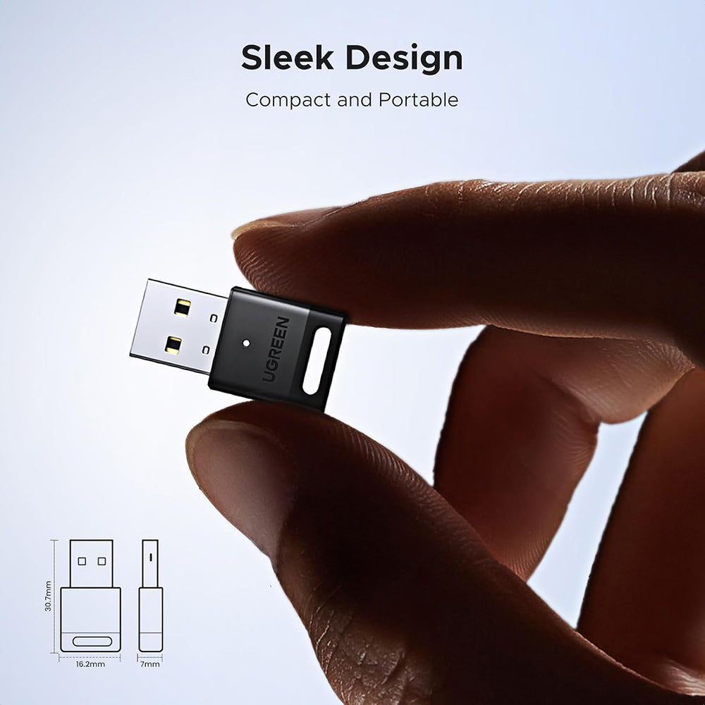 Adapter Bluetooth USB UGREEN CM748 (45134), Czarny