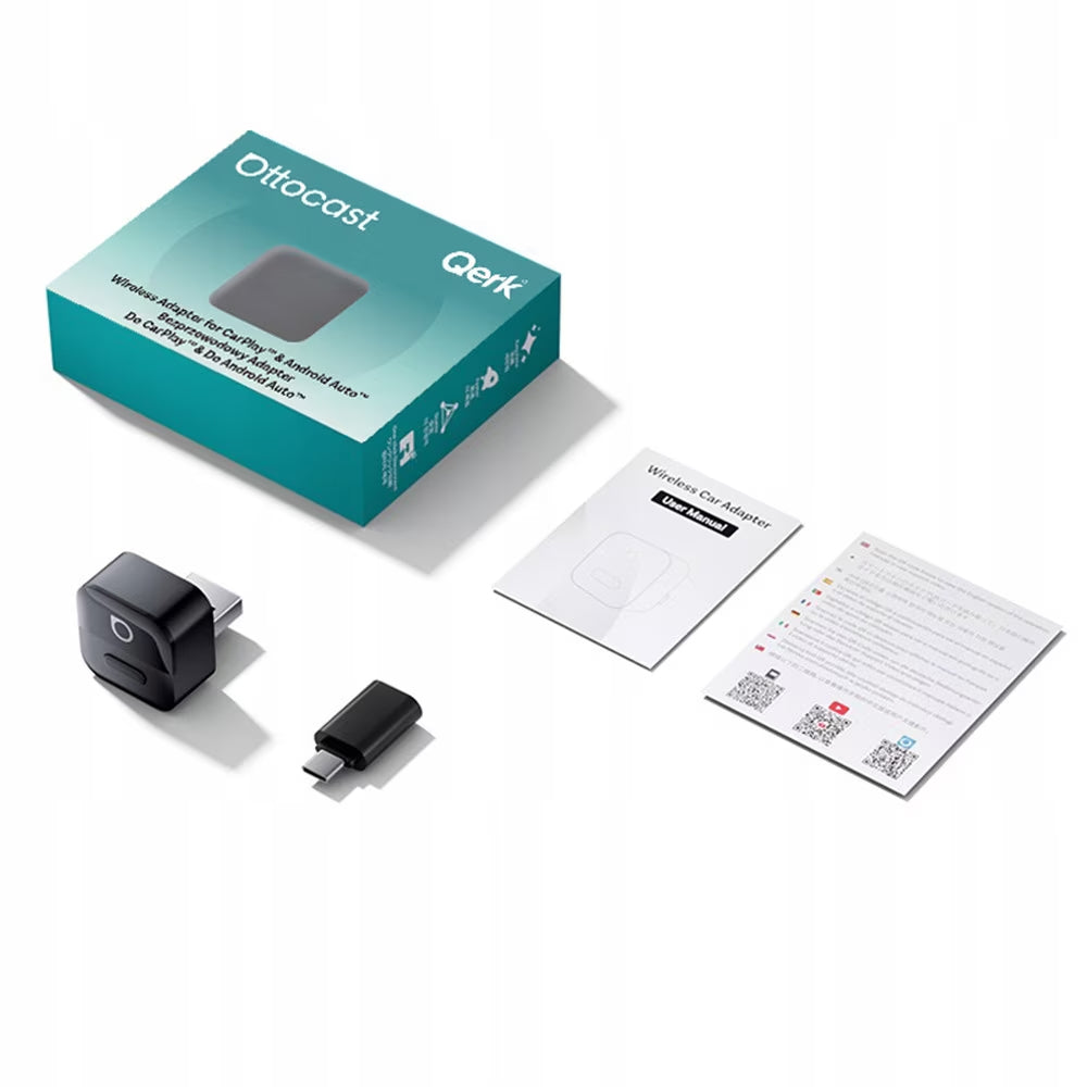 Bezprzewodowy adapter Carplay / Android Auto Ottocast Mini Pico Style A dla Apple iPhone / Android Series CA525-T