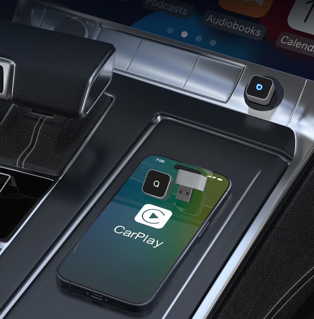 Adapter Carplay / Android Auto Wireless Ottocast Mini Cube Style B dla Apple iPhone / Android Series CP88-T2