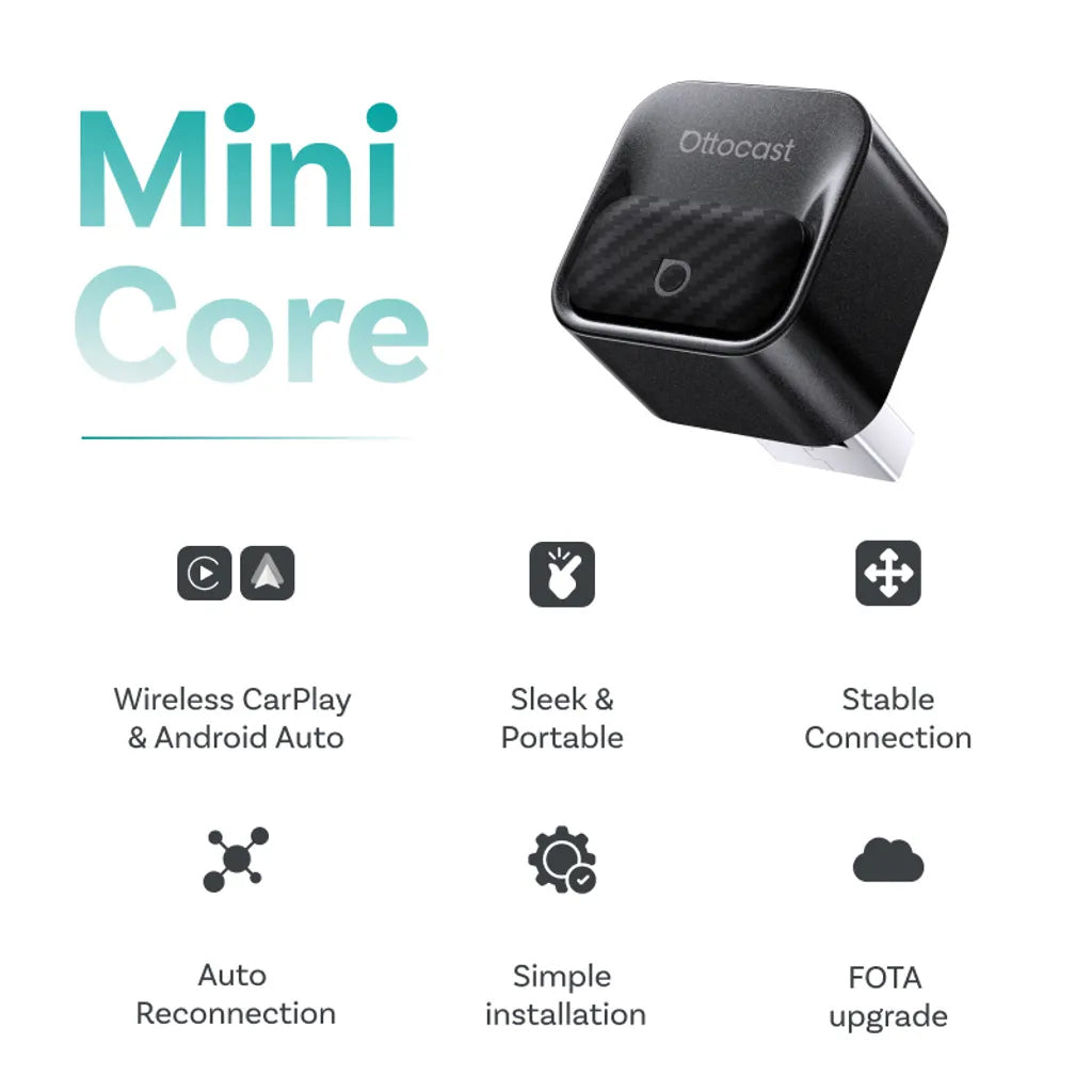 Bezprzewodowy adapter Carplay / Android Auto Ottocast Mini Pico Style B dla Apple iPhone / Android Series CA525-T3