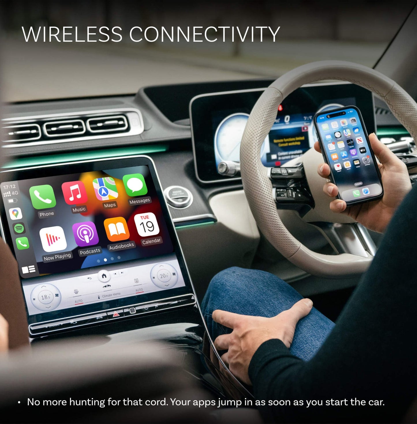 Bezprzewodowy adapter Carplay / Android Auto Ottocast Mini Pico Style B dla Apple iPhone / Android Series CA525-T3
