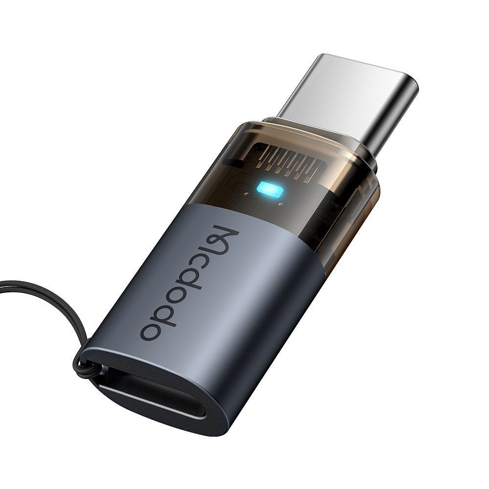 Adapter Danych i Ładowania Lightning - USB-C McDodo OT-7610, Czarny
