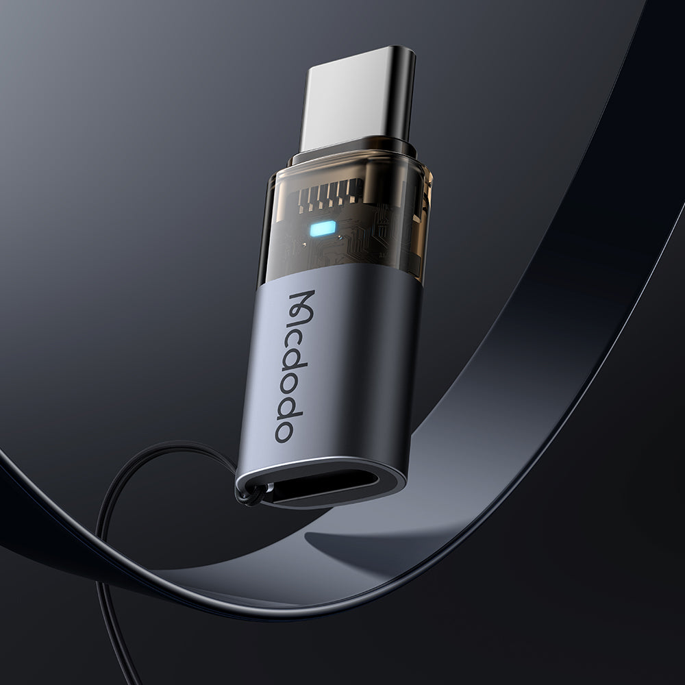 Adapter Danych i Ładowania Lightning - USB-C McDodo OT-7610, Czarny