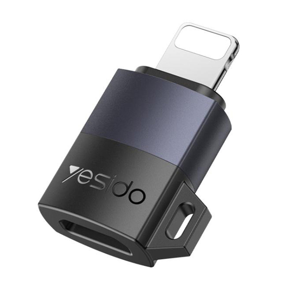 Adapter Danych i Ładowania microUSB - Lightning Yesido GS30, Szary