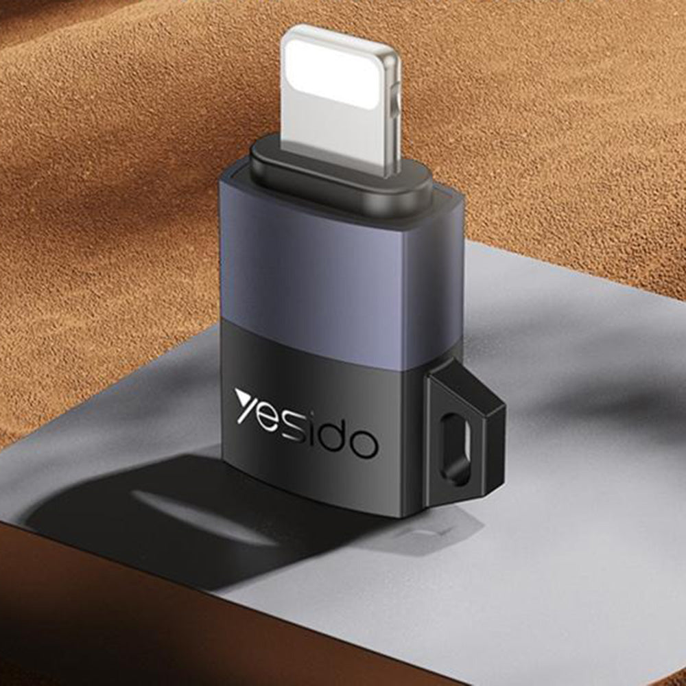 Adapter Danych i Ładowania microUSB - Lightning Yesido GS30, Szary
