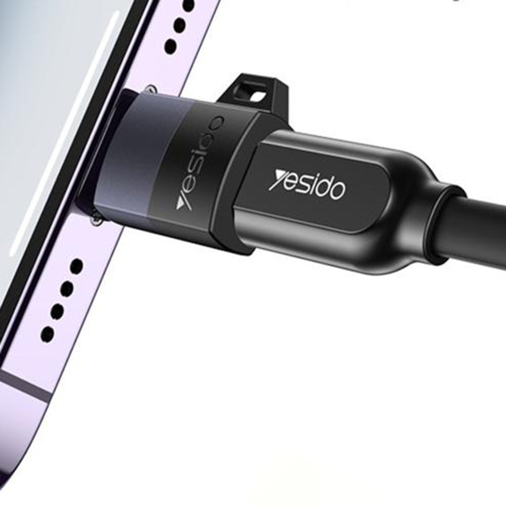 Adapter Danych i Ładowania microUSB - Lightning Yesido GS30, Szary