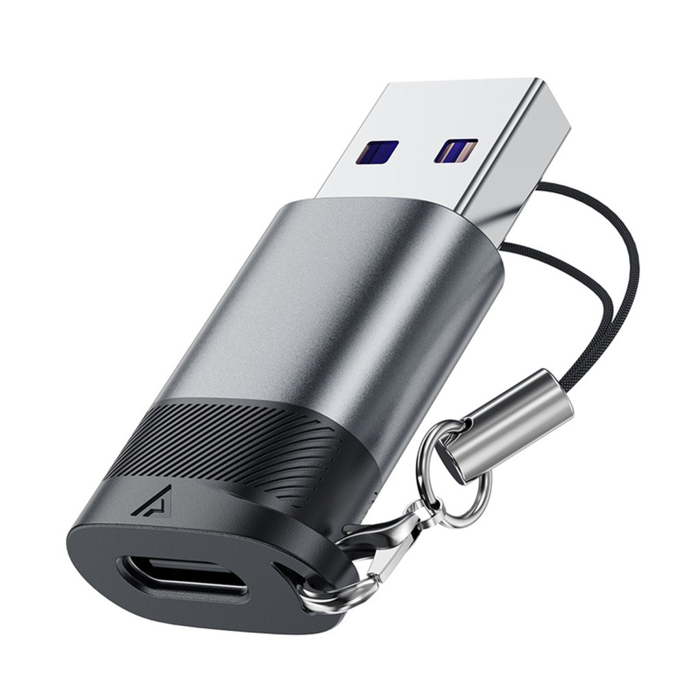 Adapter Danych i Ładowania USB-C - USB-A Acefast J8, Szary
