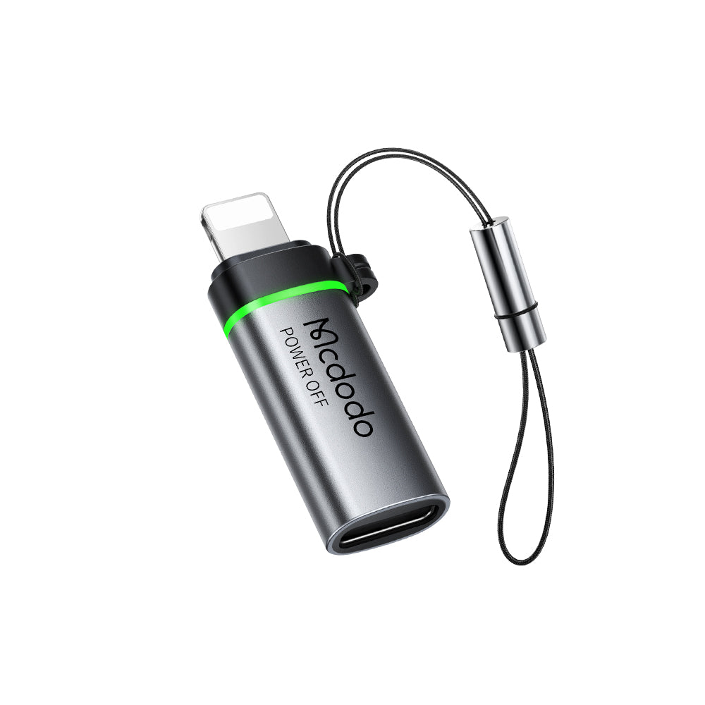 Adapter Danych i Ładowania USB-C - Lightning McDodo OT-2590 Power Off, Czarny