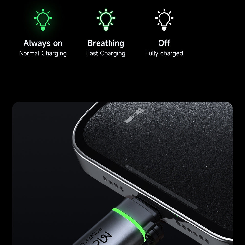Adapter Danych i Ładowania USB-C - Lightning McDodo OT-2590 Power Off, Czarny