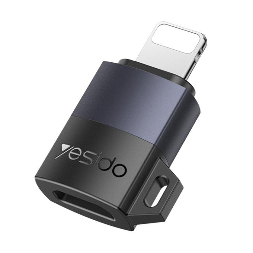 Adapter do danych i ładowania USB-C - Lightning Yesido GS27, Szary