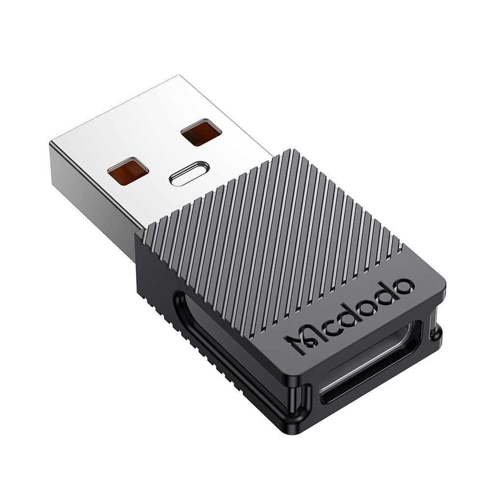 Adapter do danych i ładowania USB-C - USB-A McDodo OT-6970, Czarny
