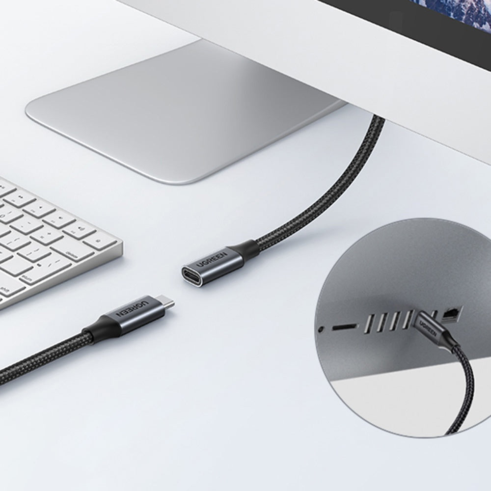 Przedłużacz USB-C UGREEN US372 (45191), 1m, Czarny