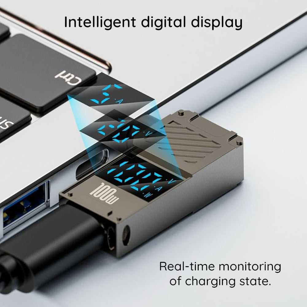 Adapter Ładowania Techsuit LaptopPlugX A22, DC - USB-C, Szary