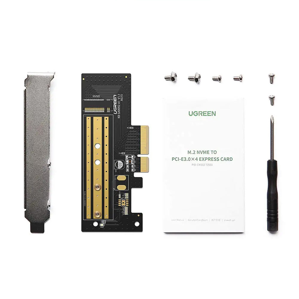 Adapter Interfejsu SSD UGREEN CM302 (70503), NVMe M.2 - PCIe 3.0 X4