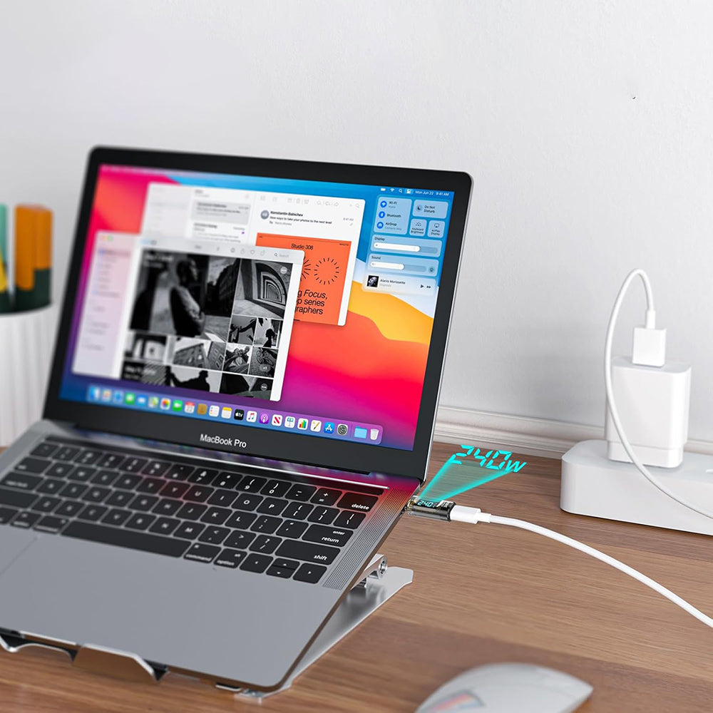 Adapter Media USB-C Techsuit A23, Szary