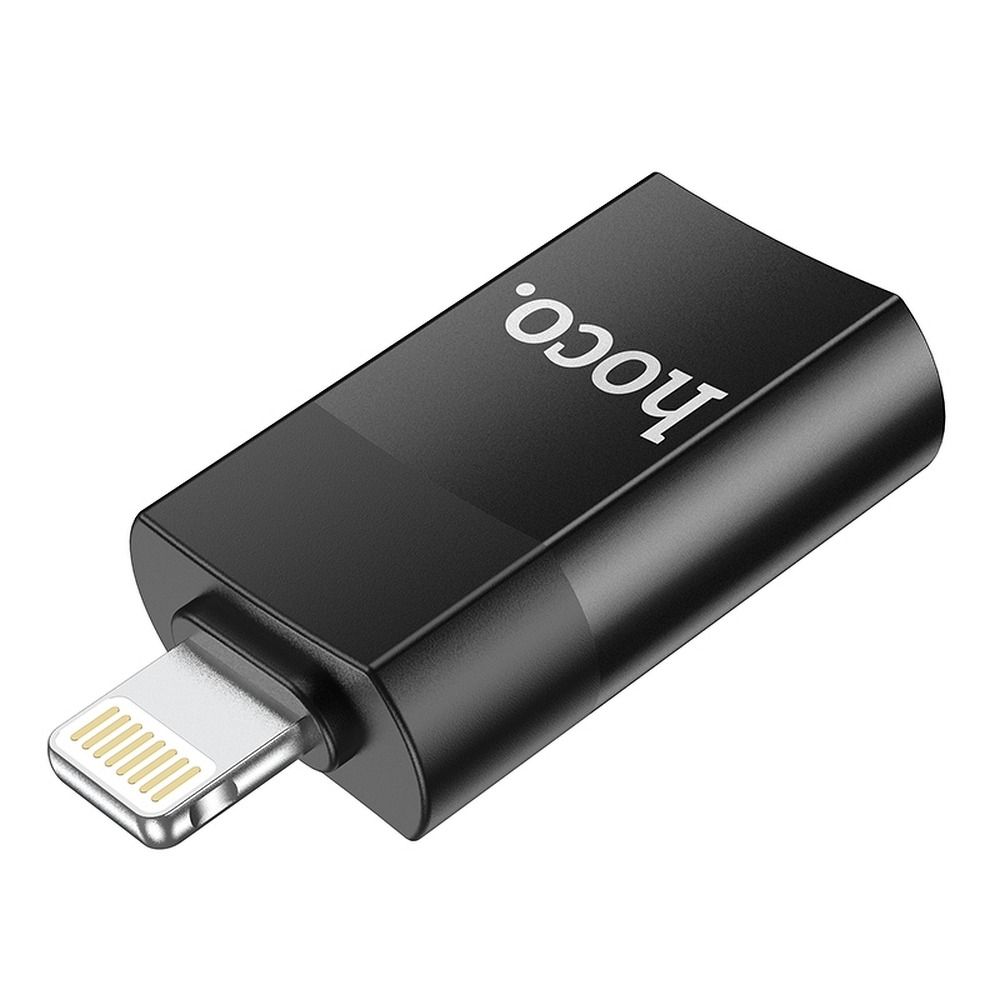 Adapter OTG Lightning - USB-A HOCO UA17, Czarny