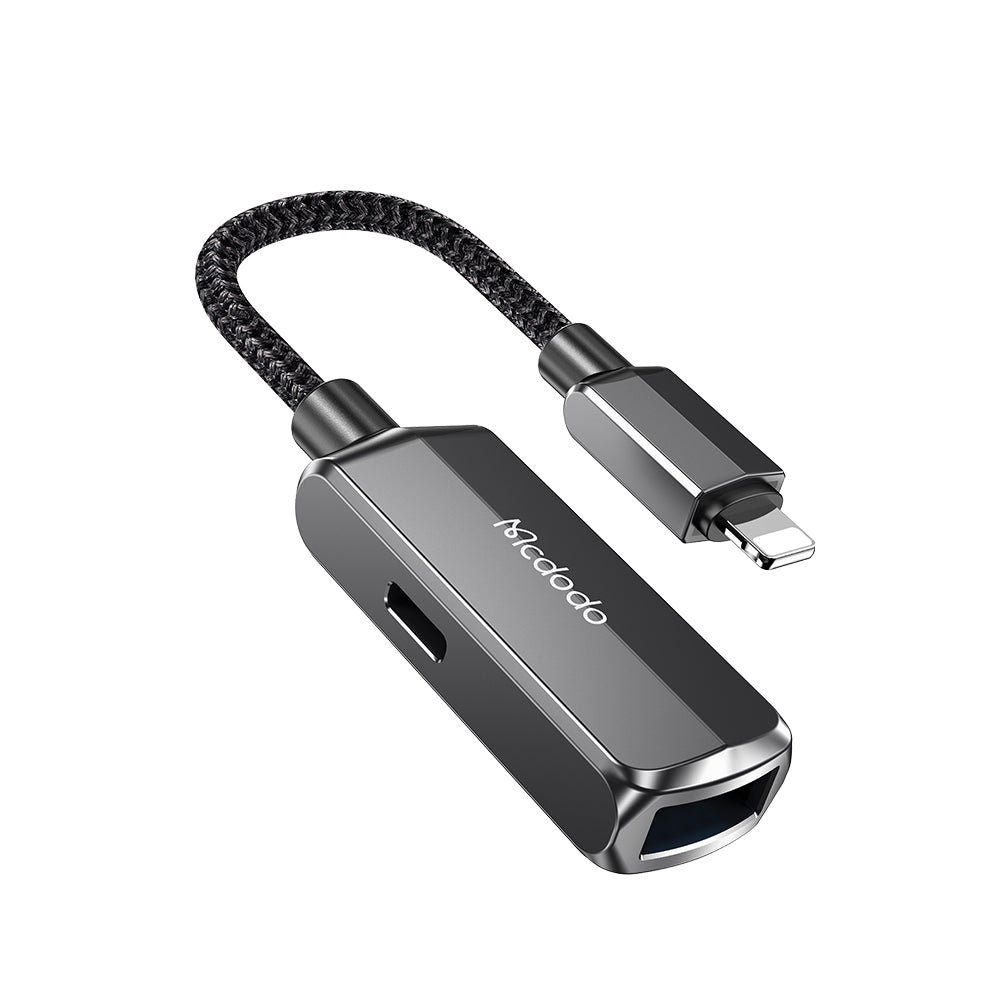 Adapter OTG Lightning - USB-A McDodo CA-2690, Szary