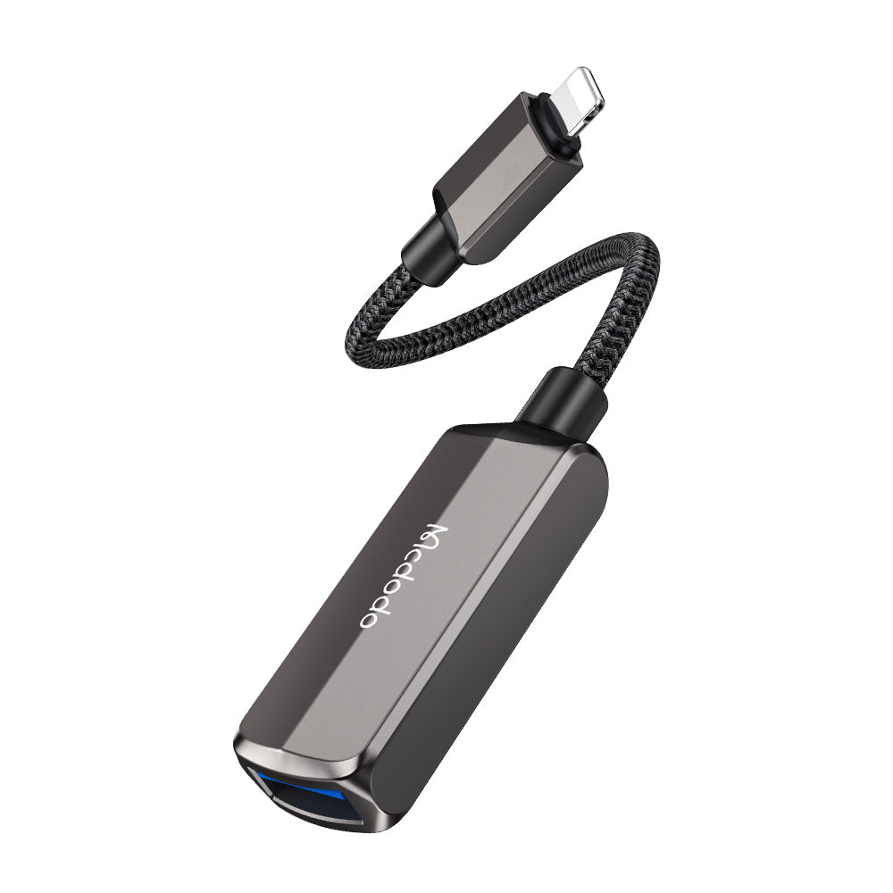 Adapter OTG Lightning - USB-A McDodo CA-2690, Szary