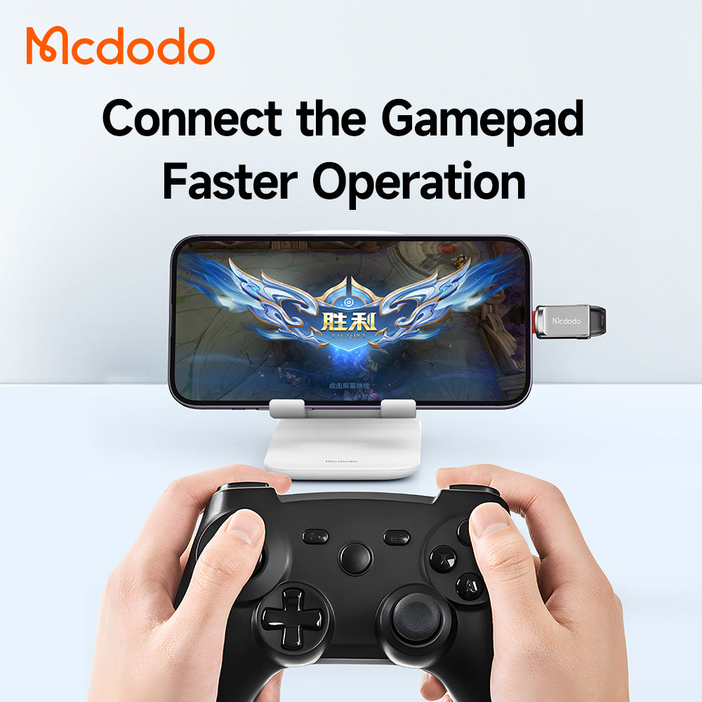 Adapter OTG Lightning - USB-A McDodo OT-8600, Szary