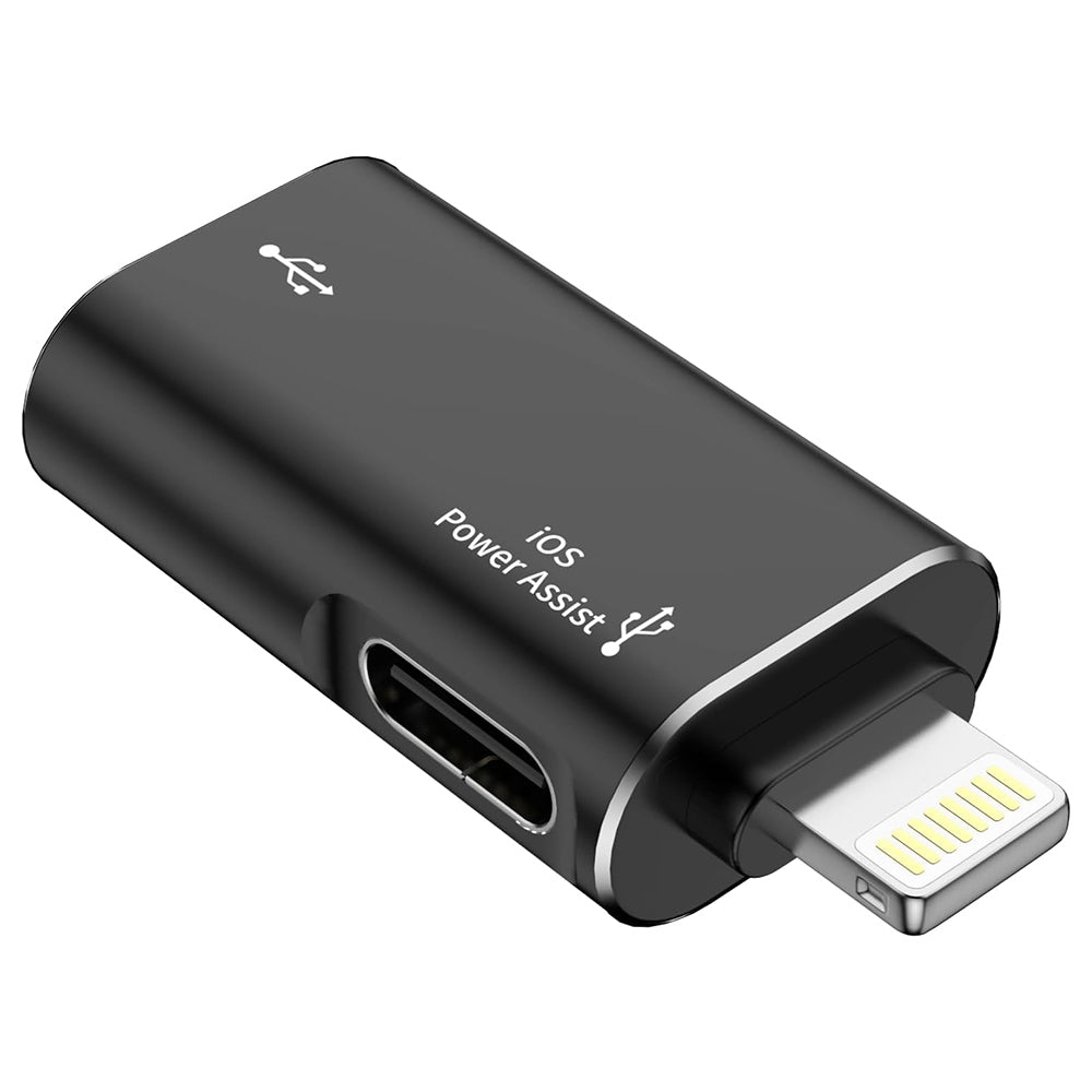 Adapter OTG Lightning - USB-A Techsuit A18 AluVoltX, Czarny