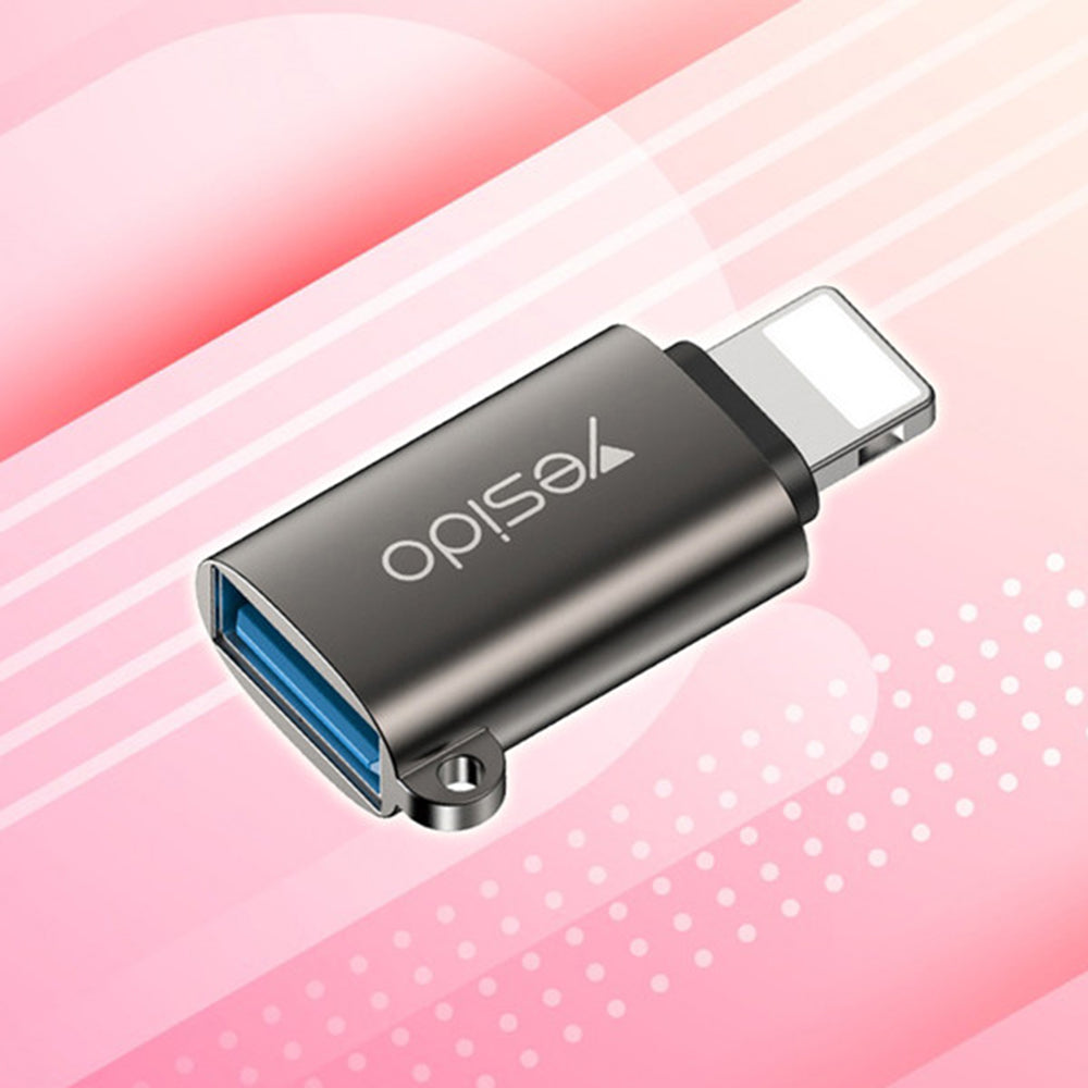 Adapter OTG Lightning - USB-A Yesido GS14, Czarny