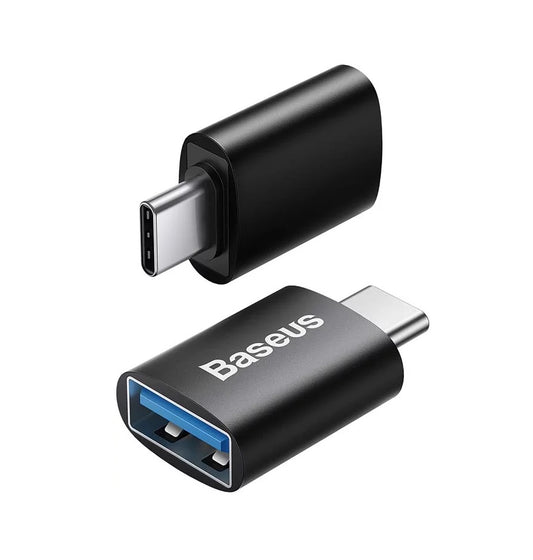 Adapter Baseus Ingenuity USB-C do USB-A OTG, czarny