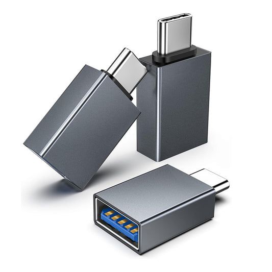 Adapter OTG USB-C - USB-A Techsuit A8 SlateVolt, Szary