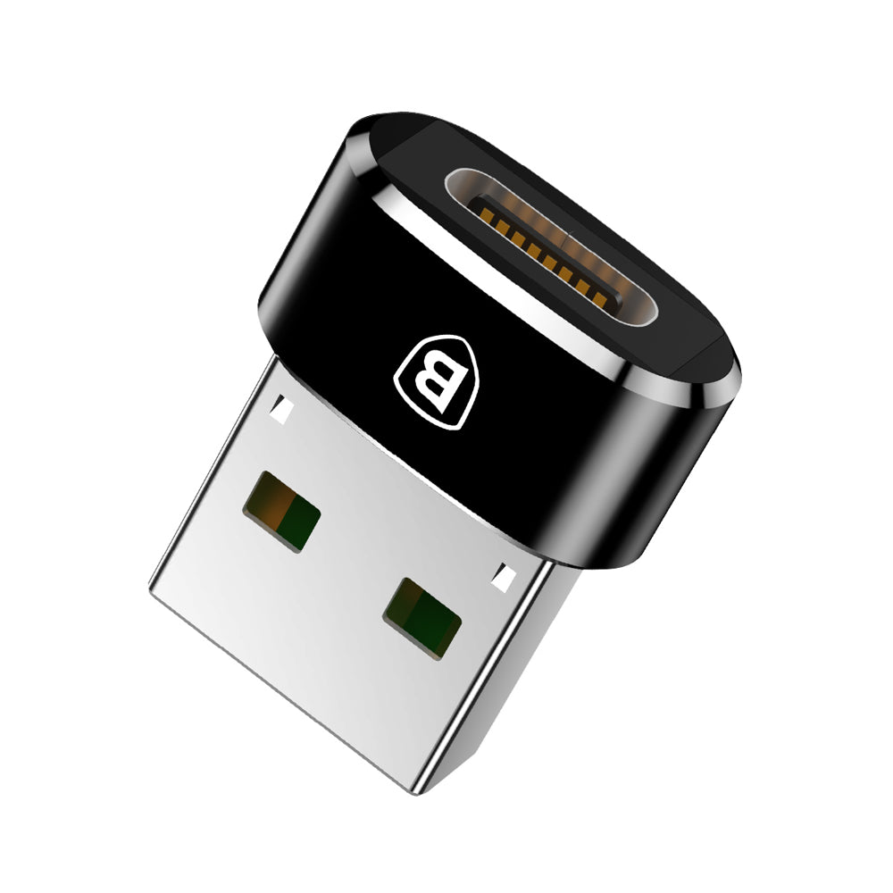 Adapter Danych i Ładowania USB-C - USB-A Baseus, Czarny CAAOTG-01