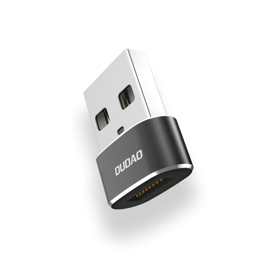 Adapter do ładowania i transmisji danych z USB-C na USB-A Dudao L16AC, czarny