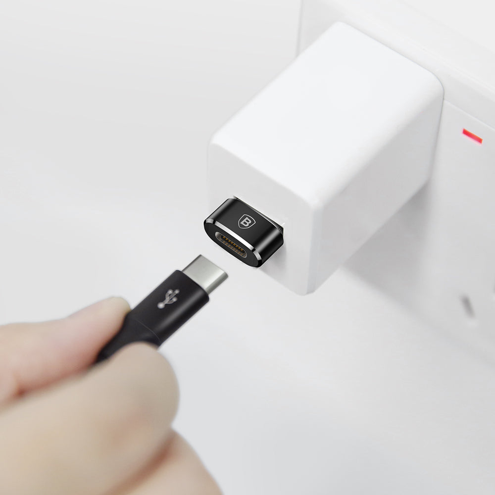 Adapter Danych i Ładowania USB-C - USB-A Baseus, Czarny CAAOTG-01