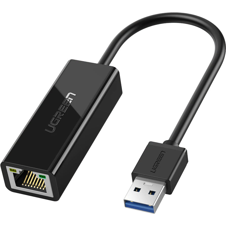 Karta sieciowa UGREEN CR111, RJ45, USB 3.0, Czarny