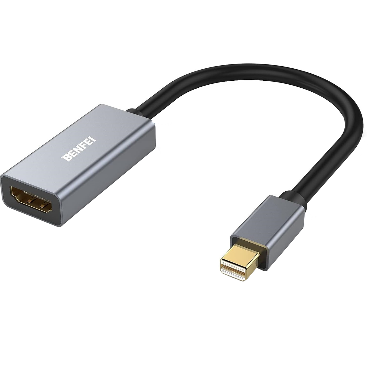 Adapter wideo Benfei, MiniDisplayPort - HDMI, 1080P, szary