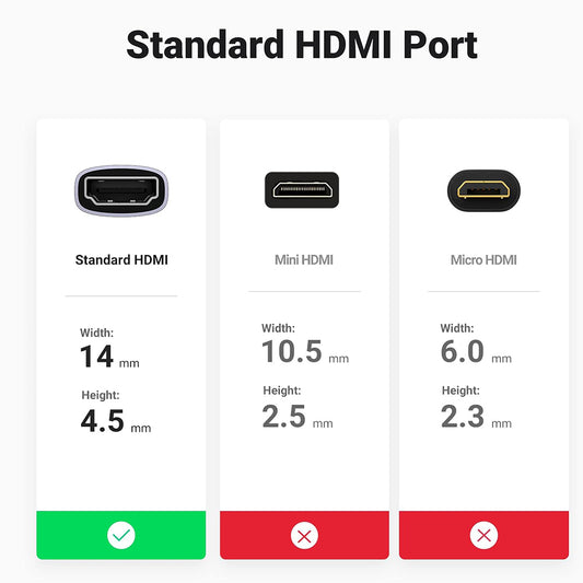 Adapter wideo UGREEN HD159 (90592), HDMI - HDMI, 8K, szary