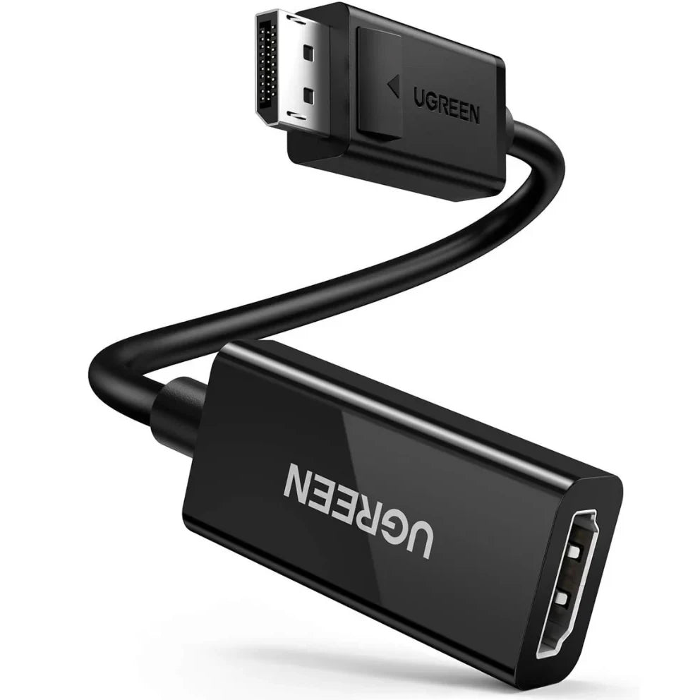 Adapter wideo UGREEN MM137, DisplayPort - HDMI, 4K, czarny