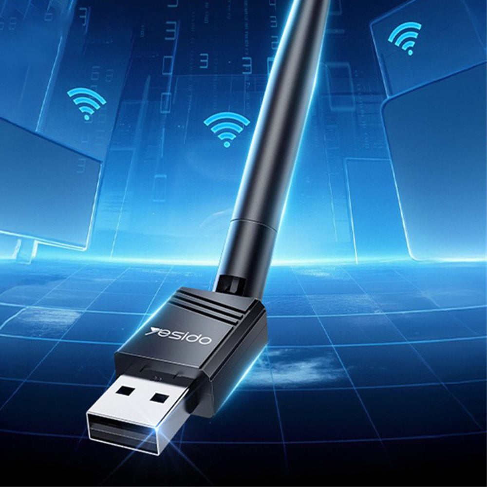 Adapter bezprzewodowy Yesido WP11, 150Mbps, Czarny