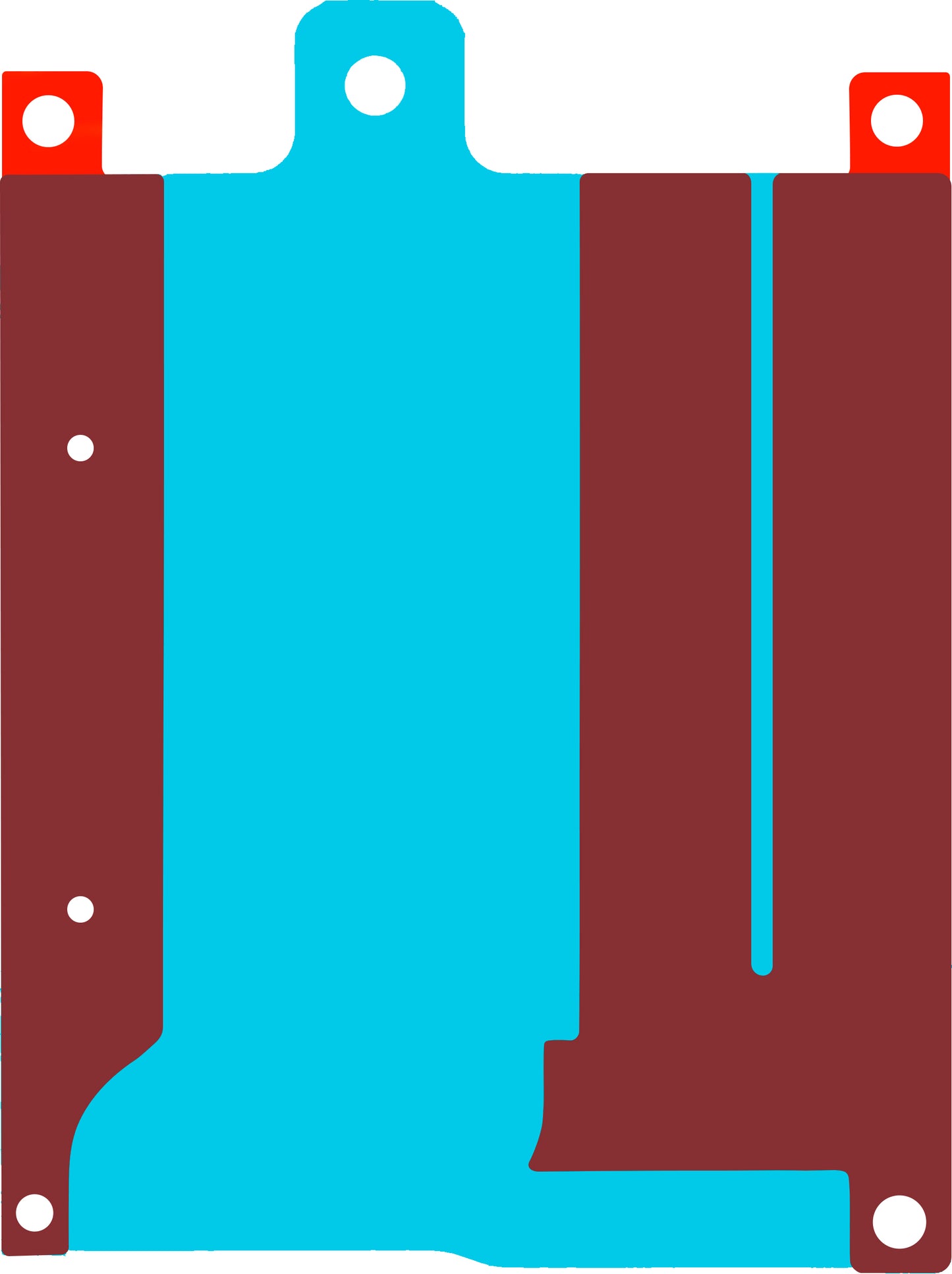 Klej do baterii Honor Magic V5, zestaw serwisowy 5163AFPM